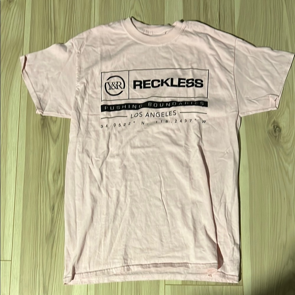 Young & Reckless Pink Short Sleeve Tee